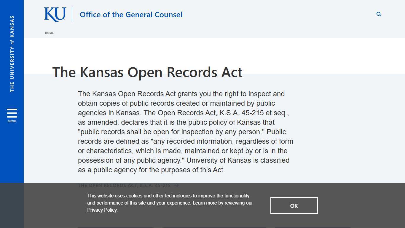 Open Records | Office of the General Counsel